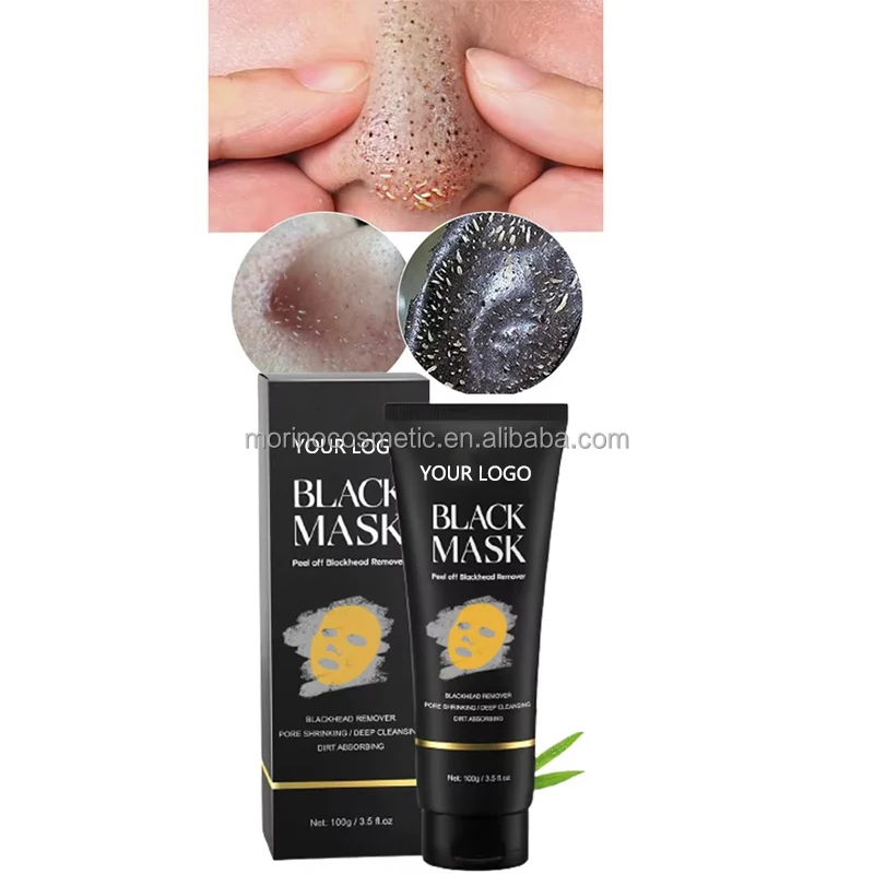 OEM ODM Deep Cleansing Charcoal Blackhead Removal Peel Off Mask Black Mask Facial Peel Off Face Mask