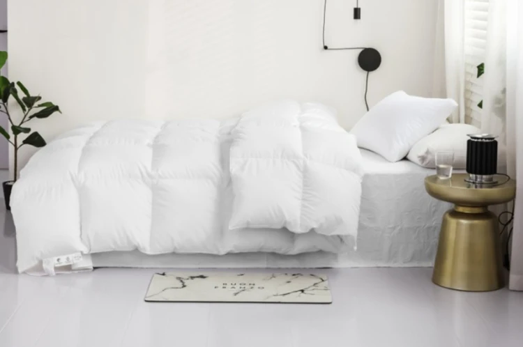 Big-OEM-Order-Service Goose Down Quilted Duvet White Feather Blanket hotel quilt