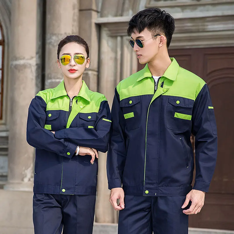Factory Sales Long Sleeves Safety Uniform Professional Overall Work Suit Work Clothes Men