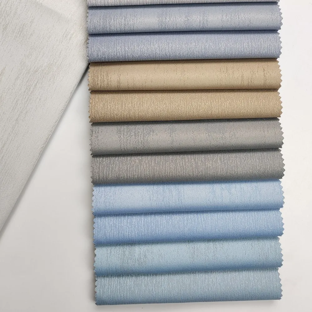 Luxury jacquard fabric design 100% polyester high warp dense fabric high density jacquard blackout fabric for curtains