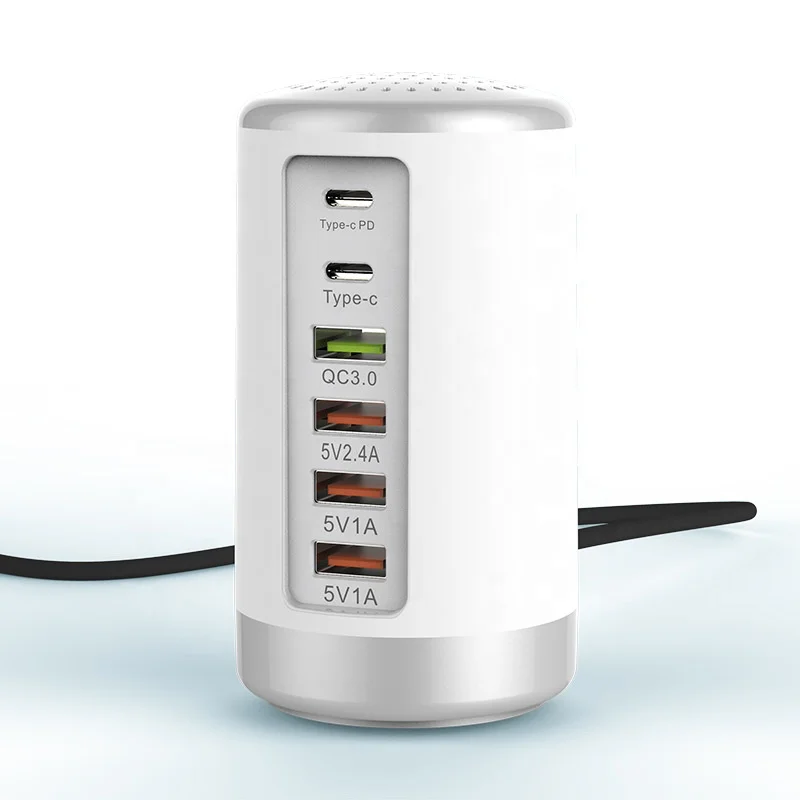6 USB зарядное устройство для мобильного телефона поддерживает 30 Вт 5 в 1A 2A Быстрая зарядка телефонов