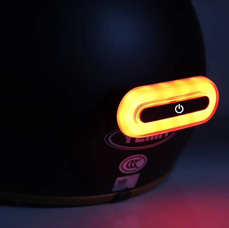 Breathing Light Helmet Motorcycle Accessories Night Warning Light Helmet Blinker Integrated Led Light for Helmet Motorcycle