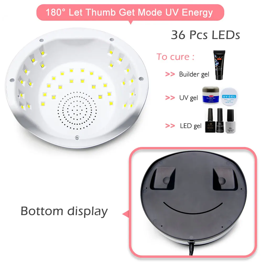  Продукция для ногтей Black UV LED Nail Dryer Lamp Отверждение маникюра