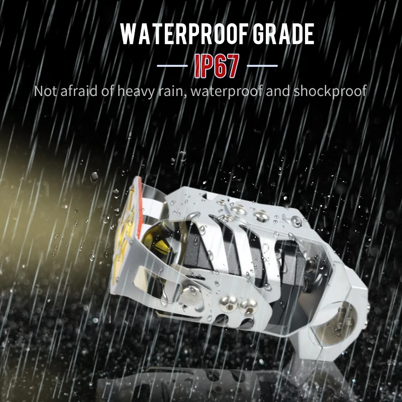 Оптовая продажа мотоциклов осветительная установка СИД 12V/13 Вт водостойкый LED A4 скорпион свет мини фара дальнего света фар