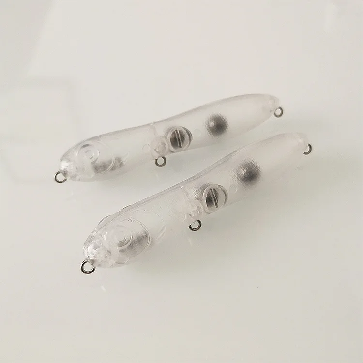 14.3g 10.5cm Unpainted Topwater Popper Floating Bass Bait DIY Blank Body Lures for River and Lake Fishing