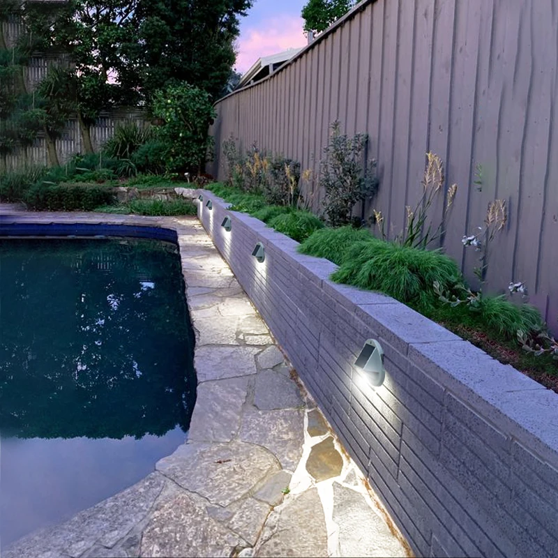 Butterfly Wings New  waterproof garden solar powered fence lights outdoor yard deck light led step patio lights stair solar lamp