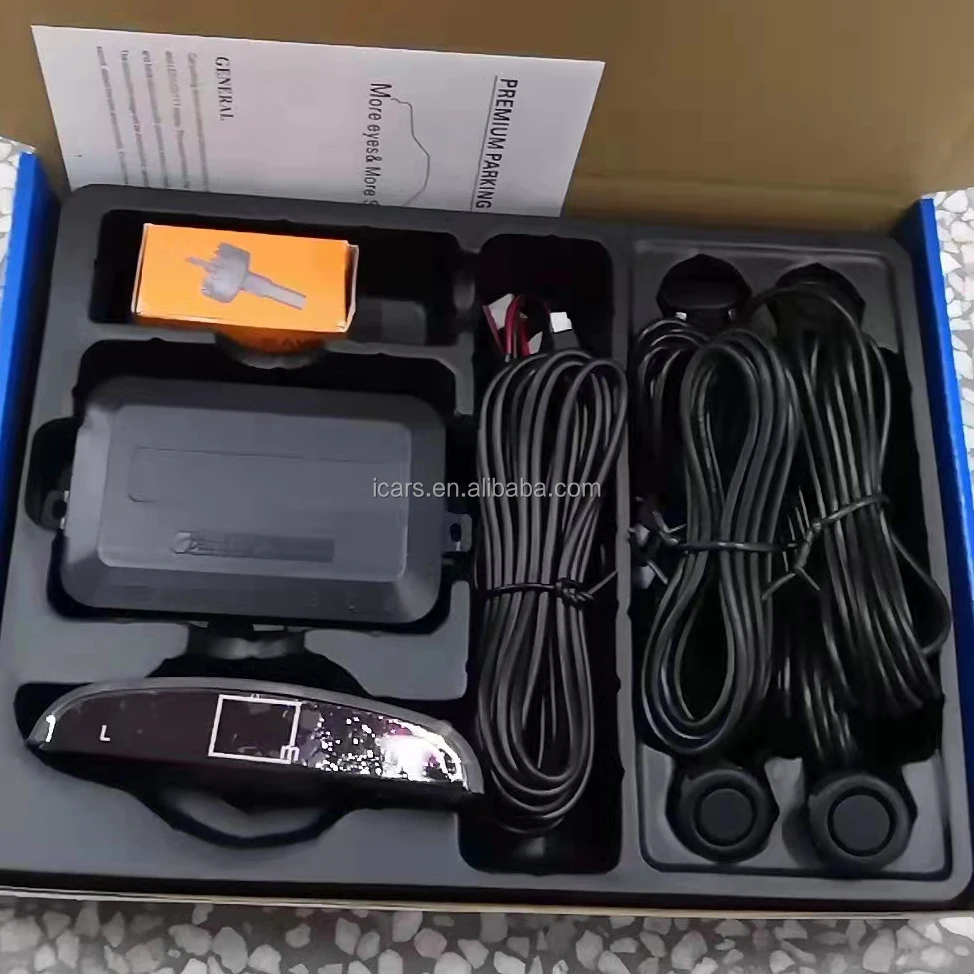 Hot car backing Reversing radar/car rear backup buzzer / LED 4 6 8 sensors auto rear reverse ultrasonic car parking sensor kit