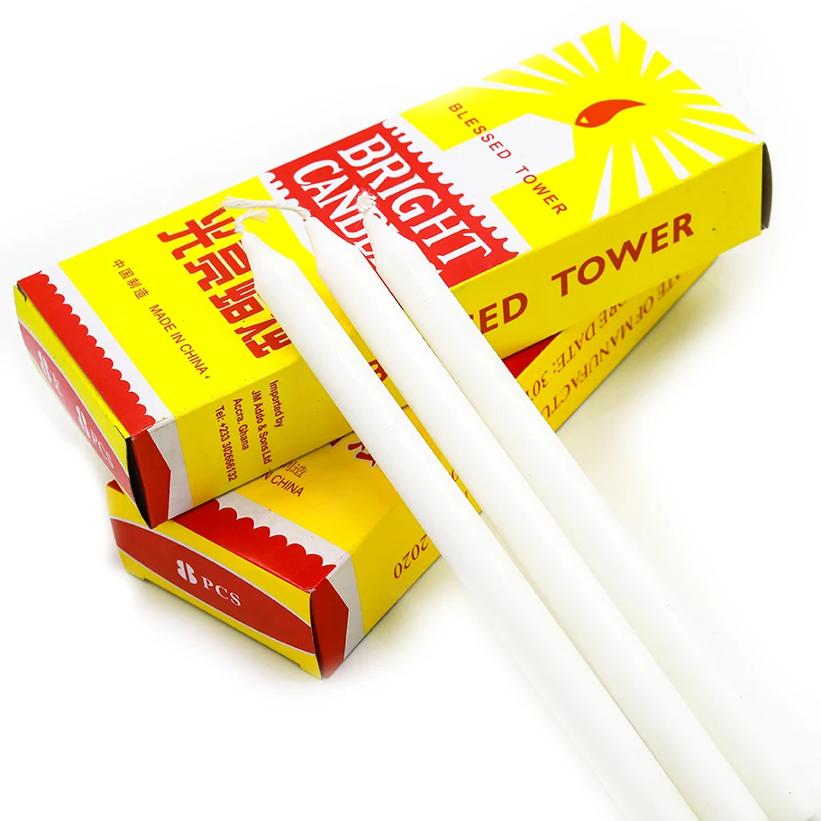 Smokeless no scent paraffin wax white house candles