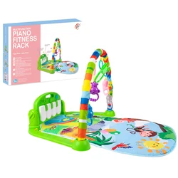 HW Toys Baby & Toddler Hot Air Balloon Pedal Piano Fitness Rack Music Play Gym Mat With Rattles Teether Infant Activity Mats Toy
