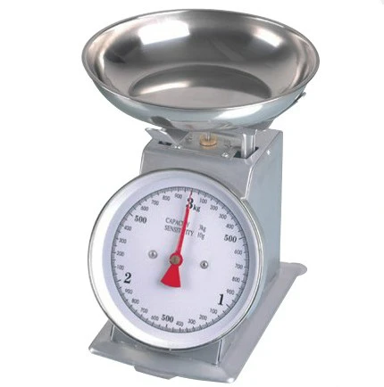 Gray Color SS Tray Plate High Accuracy Strong Body Mechanical Spring Scale CE And RoHs Certificate Approval Customized Package
