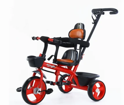 Bicycle Twin bicycle child Double tricycle bicycle baby girl trolley child