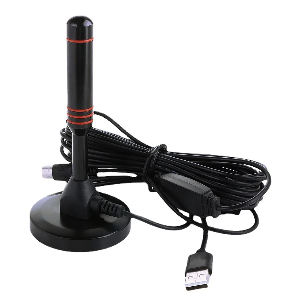 High Gain Indoor Outdoor TV Antenna 360-degree reception DTMB Digital IEC F MCX TV Antenna For Tv