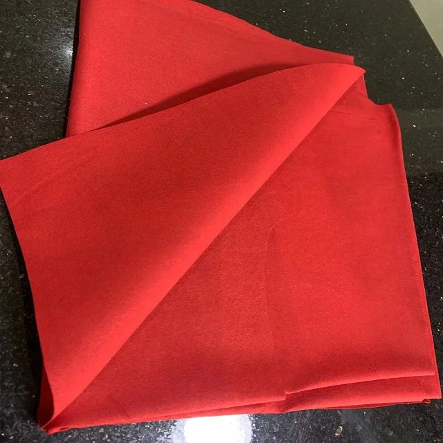 High Quality Red PU Microfiber Suede Synthetic Leather for Car Interior Good Quality