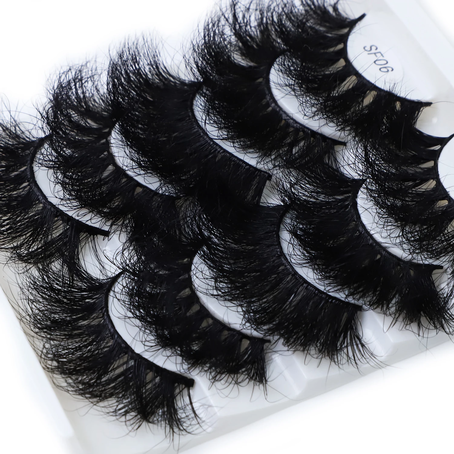 Wholesale Handmade 100% Siberian Real Fur Lashes 5d 25mm Mink Eyelash Lashes