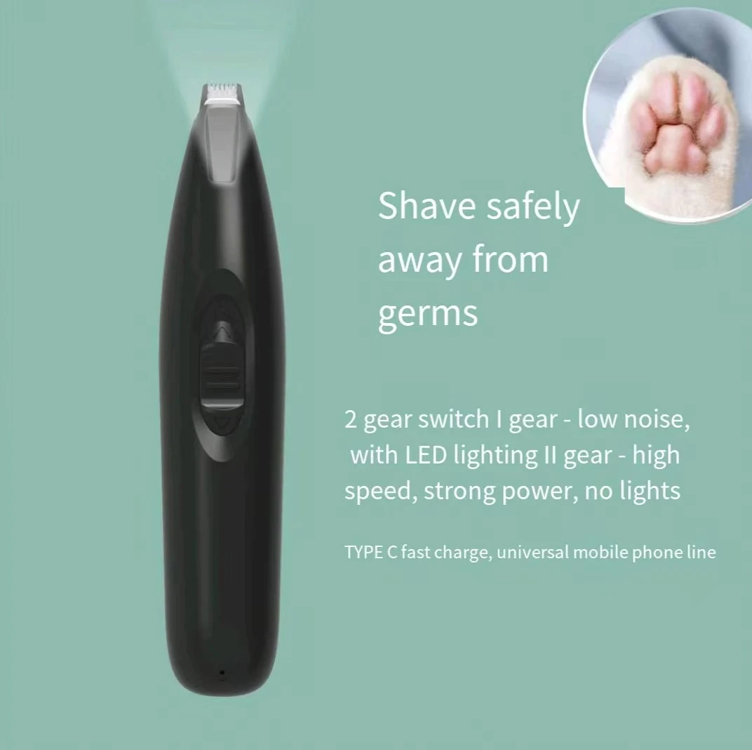 Hot Sales Dog Shaver Clippers Electric Quiet Professional Pet Dog Hair Trimmer for Dog Paw Hair Grooming