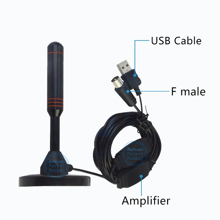 Беспроводной усилитель с высоким коэффициентом усиления dvb-t комнатная ТВ-антенна 25dbi vhf/uhf Магнитная Базовая антенна isdb-t местные ТВ-каналы