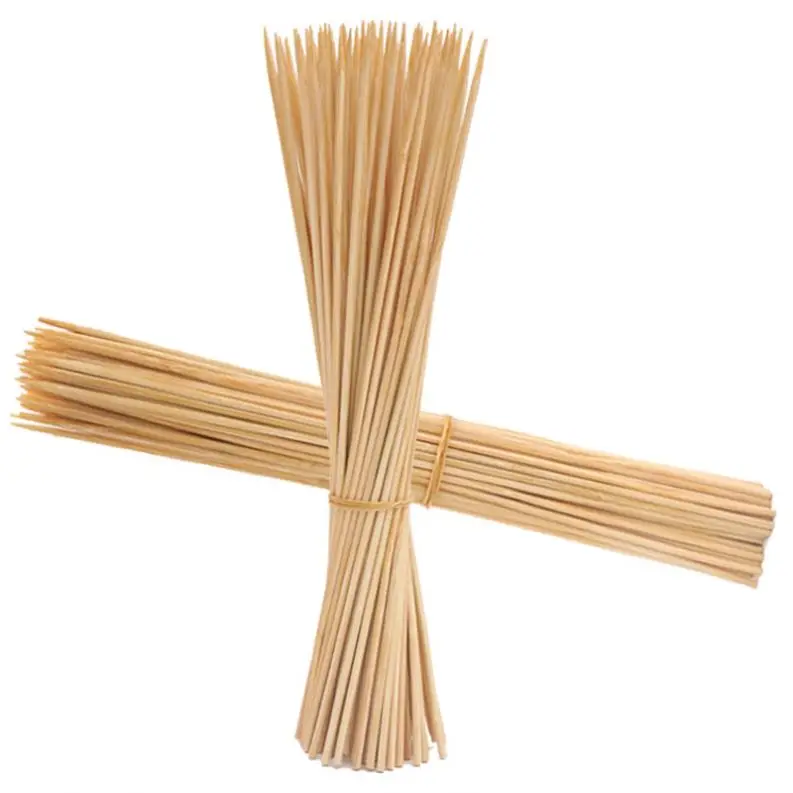 Factory Customized New Product Bbq bamboo skewers 45cm square