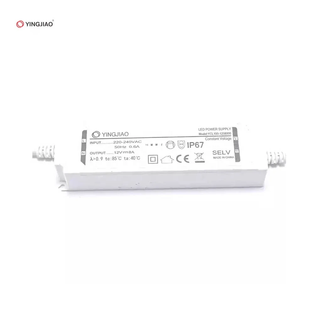 Plastic Housing Constant Current LED Driver 100W OEM Factory IP67 IP68 LED Lighting Power Supply