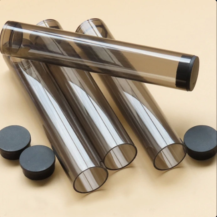 Wholesale Customized PVC PET Plastic Transparent Cylinder Packaging Container Tube