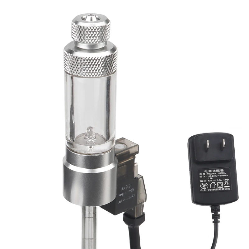 Aquarium CO2 Bubble counter with 12 V solenoid valve customized plug ,check valve regulator for fish tank