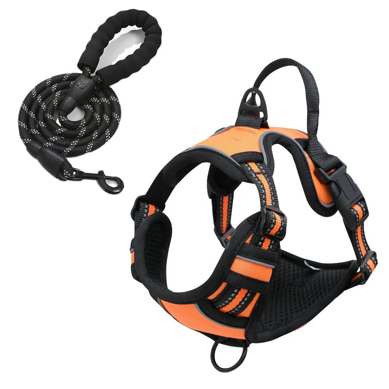 No Pull Dog Harness Front Clip Heavy Duty Reflective Pet Harnesses Custom Logo Adjustable Soft Padded Dog Vest for Dogs