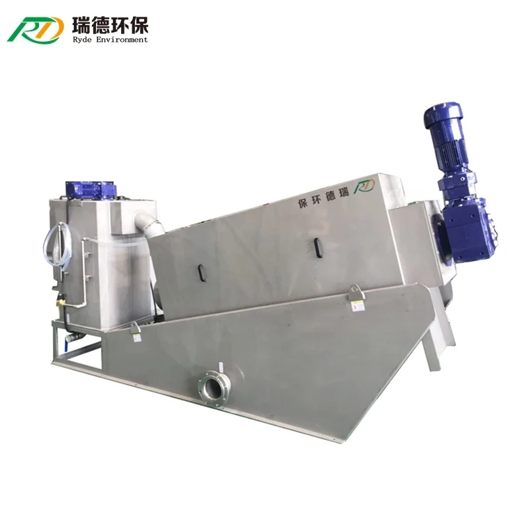 New Arrival Sewage Treatment Plant Screw Food Waste Dehydrator Exporter Fiber Dehydrator