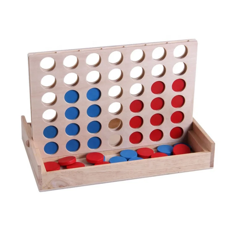 Wholesale Wooden 4 in a row  four in a row  Connect 4 Bingo Game Set