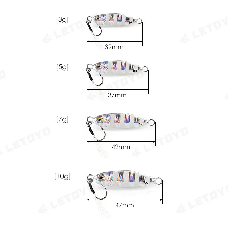 3g 5g 7g 10g Mini Metal jig lure lead fish casting slow jigging lure Micro Jig spoon plantilla senuelo cebo