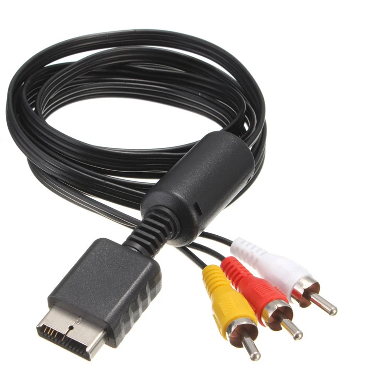 
hot sale 1.8m Audio Video To 3 RCA AV Cable for PS3/PS2 AV Component TV Video Cable for Playstation 2 3 PS3 