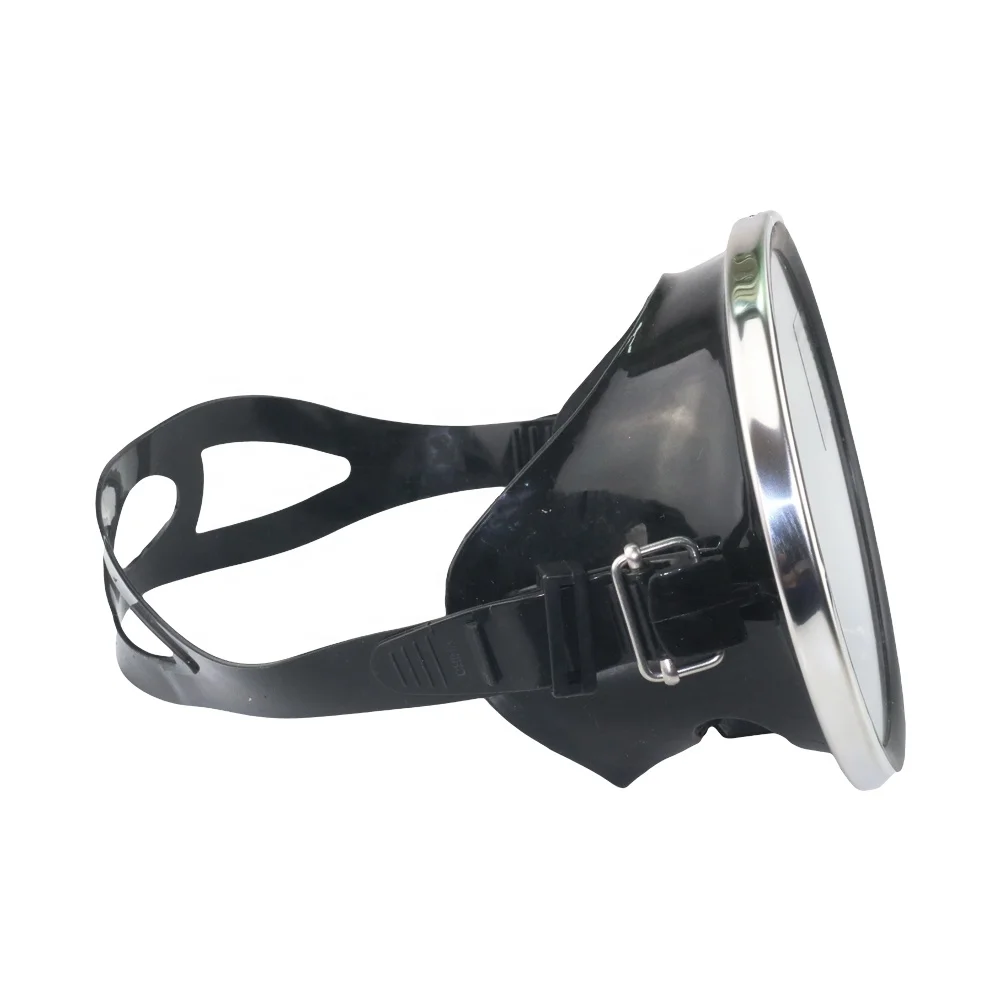 
large view one lens tempered glass underwater oval round dive snorkel scuba spearfishing mask 