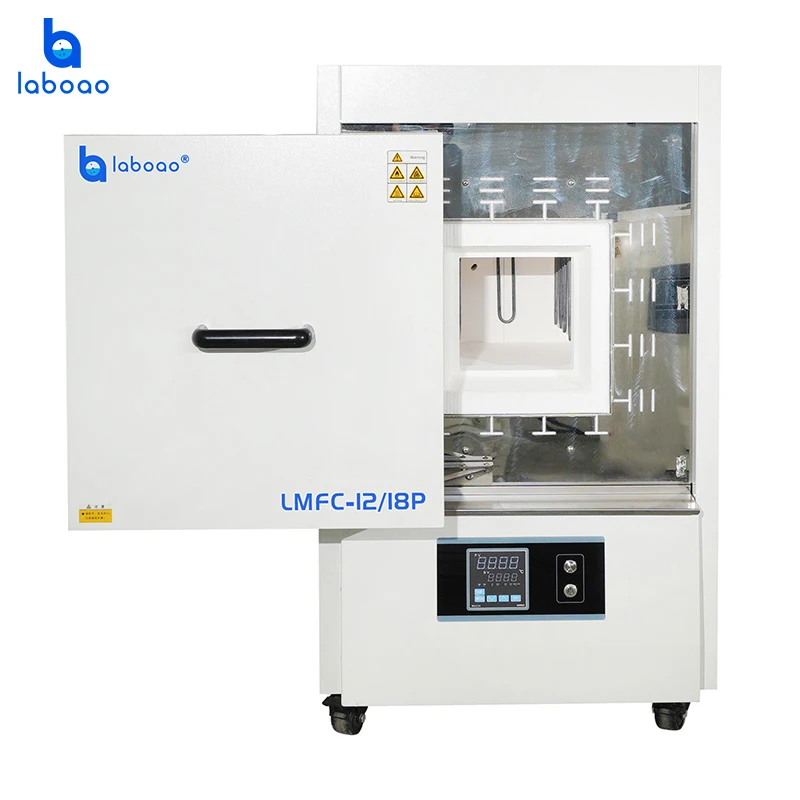 Laboao Ceramic Fiber Muffle Furnace LMFC-18- Precision Heating up to 1800C 4L