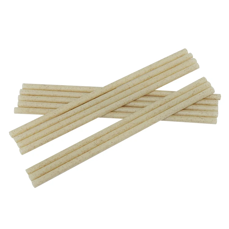 Popular in Europe and America 6mm 8mm 12mm Compostable Sugar Cane Bagasse Drinking Straw Sugarcane Straws