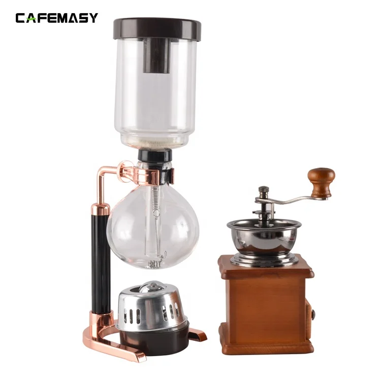 Сифон CAFEMASY для кофе, сифон для эспрессо, Кофеварка под заказ, металлический домашний сифон для кофе, 3 чашки