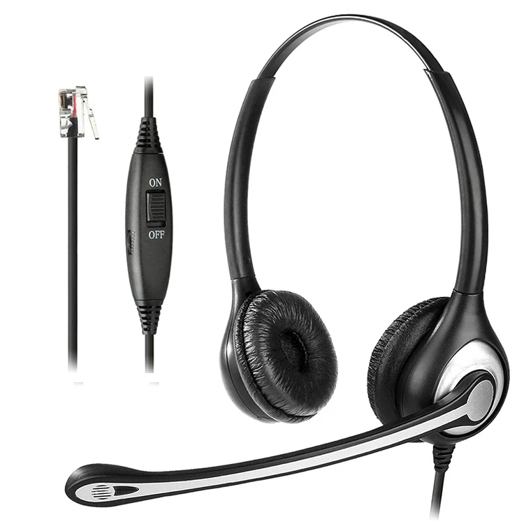 Comfortcomms Binaural Call Center RJ телефонная гарнитура для