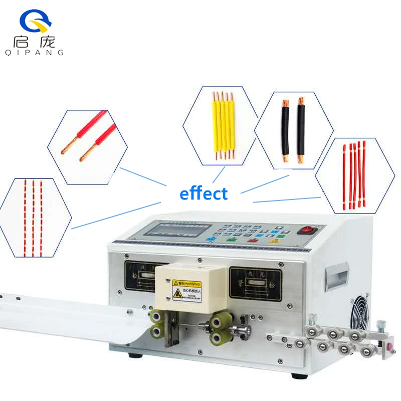 QIPANG Automatic copper wire cutting and stripping machine automatic Wire Stripping machine Electric wire cut strip machine