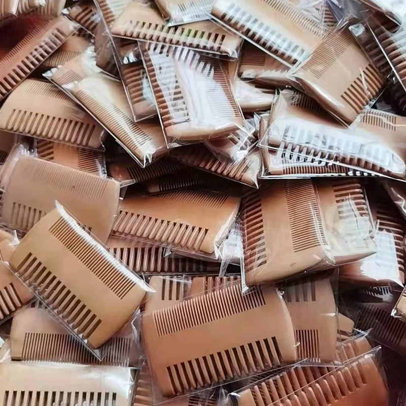 Men Beard Brush Customized Logo Wooden Boars Hair Brush Wood Handle Shaving Brush Wooden Beard Comb