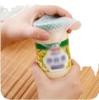 4pcs/lot Food Fresh Keeping Wrap Lid Cover Kitchen Tools Reusable Silicone Food Wraps High Stretch Seal Vacuum Cover Gadgets