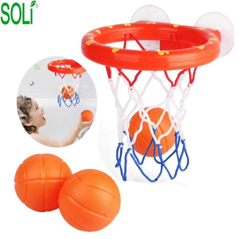 Bathroom sucker basketball baby mini shot basketball bath toy