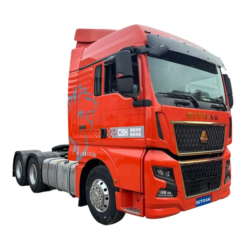 SAIL China 6X4 40 ton HOWO C9H Heavy Truck Used Second Hand Dump Driver Container Semi Trailer Tractor Trucks Head Prices