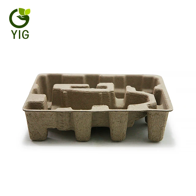 Degradable dry press pulp packaging recycle molded paper pulp box