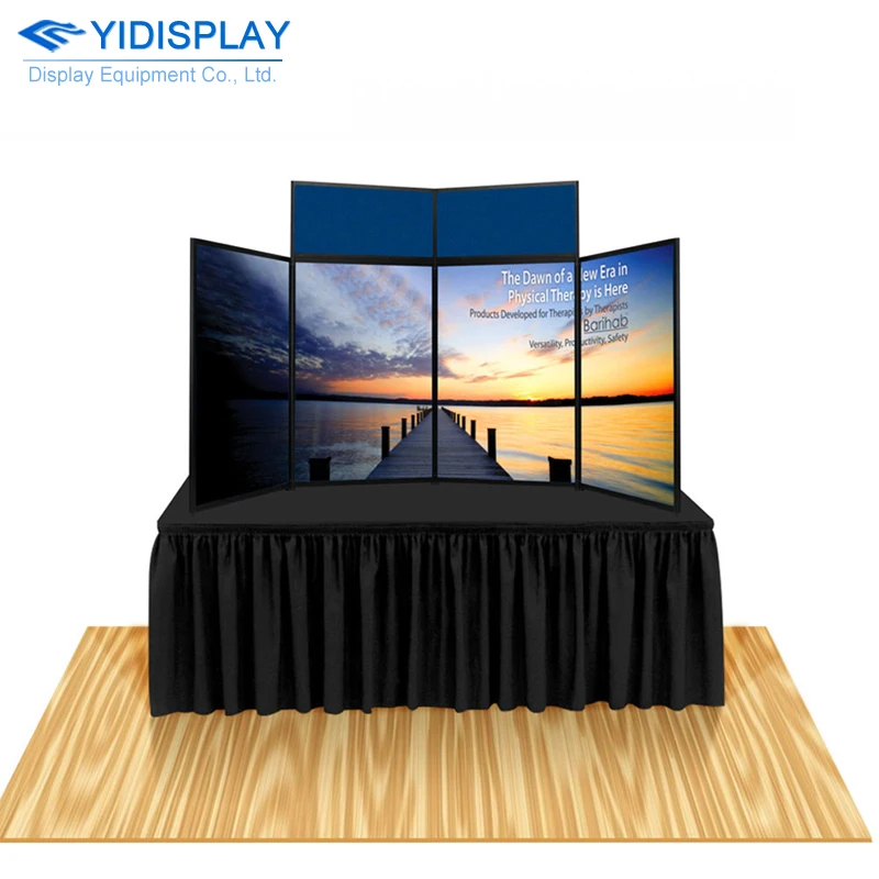 
Hot selling product custom folding panel display banner stand 