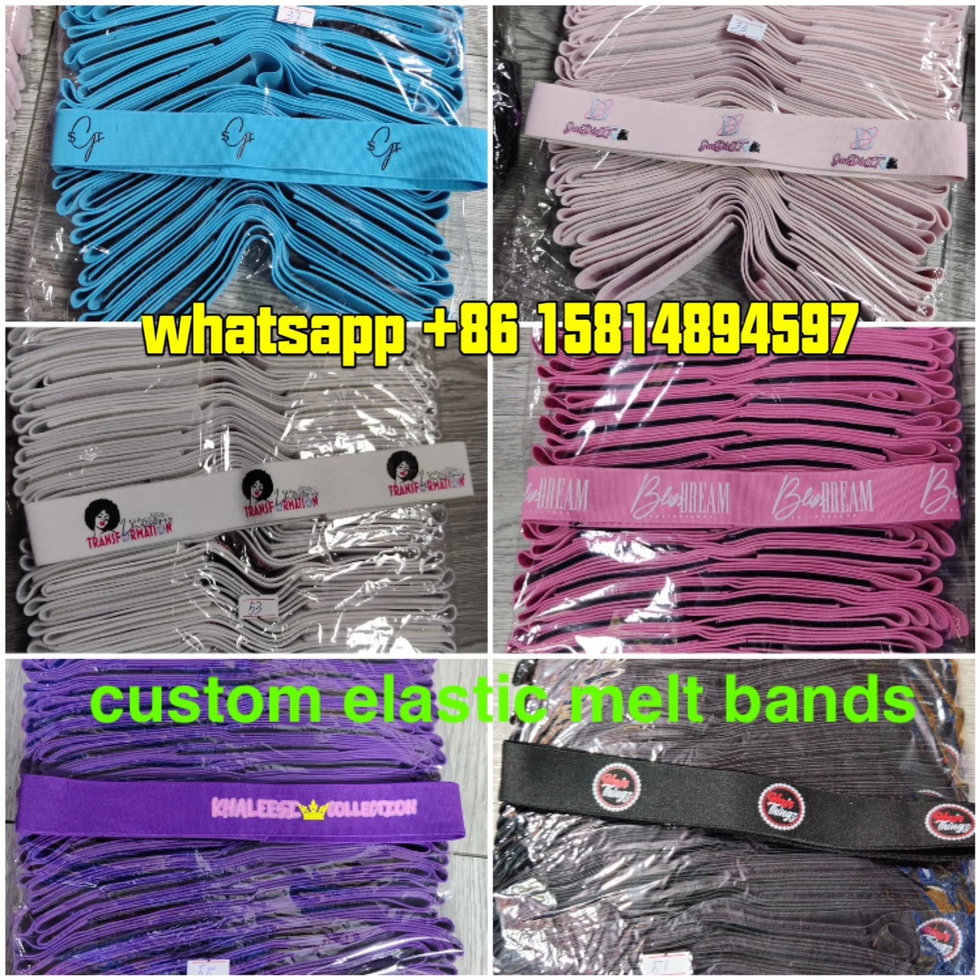 edge wrap hair head bands new design free sample personalized elastic band for wigs elastic band for frontal lace
