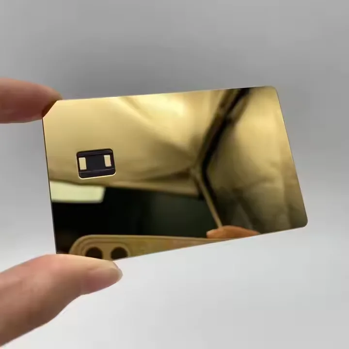 Wholesale Dual Interface NFC Metal Credit Card 4442 Chip Contactless EMV Chip Payment Card Blank Metal Credit Card