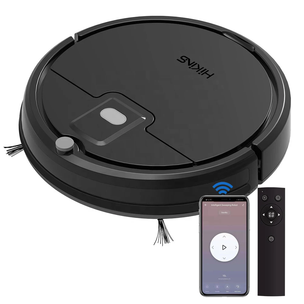 Hikins 1200Pa High Suction Household Automatic Robotic Vacuum Cleaner For Home Use