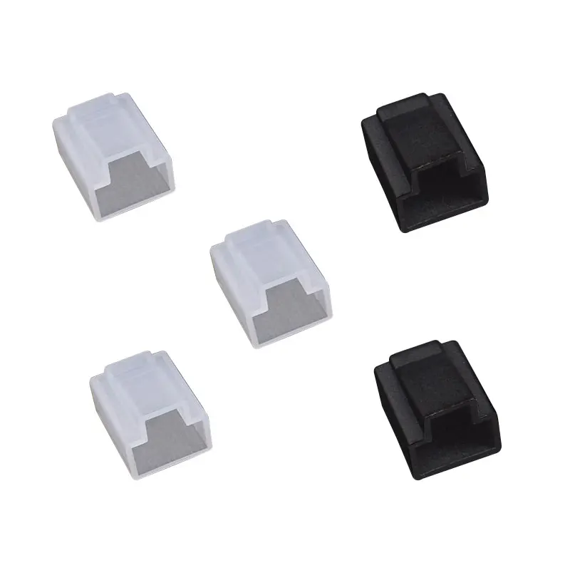 Pe Material Network Cable Plug Rj45 Male Crystal Head Dust Cover Protective Cover Rj45 Dust Cap Plastic Rj45 Plug Cover Cap