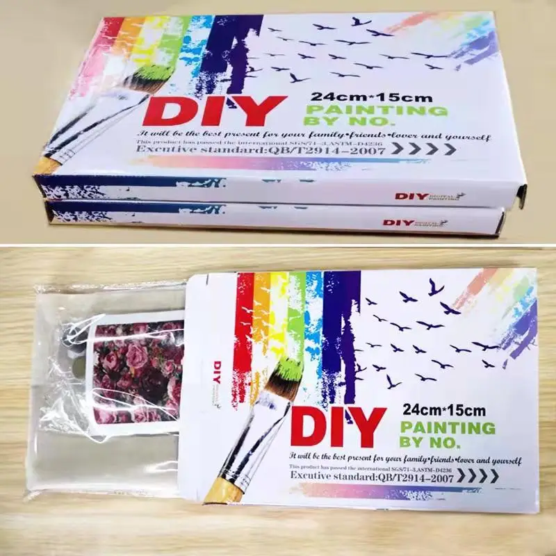 
16X20 Inches DIY Abstract Rainbow colourful Animal Pop Art Kit Lion Paint by Number for kids 