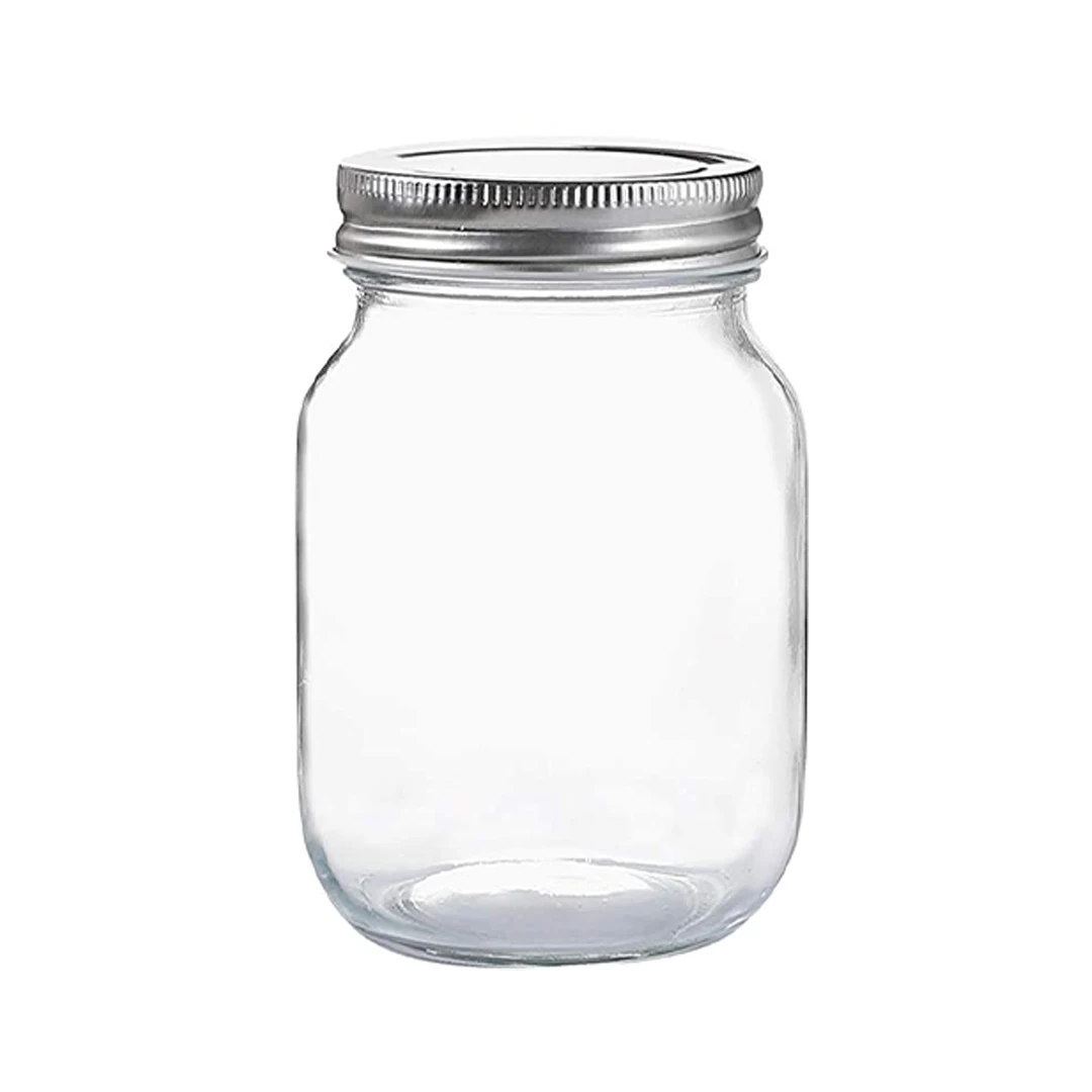 Manufacture Price Wide Mouth Glass Mason Jars For Honey Pickle Storage Container  With Lid