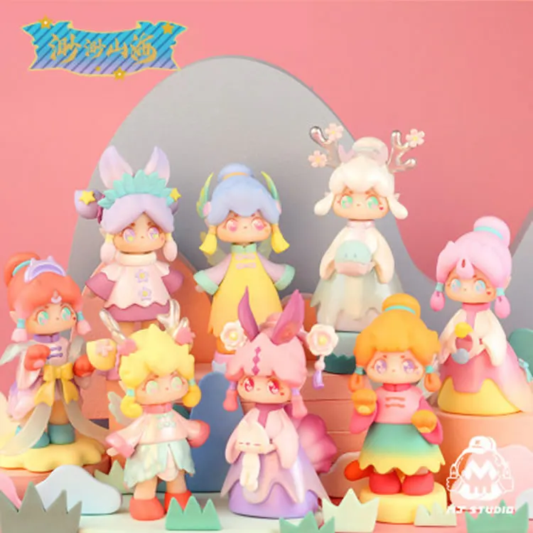 
Genuine MIO miaomiao shanhai gift blind box secret forest tea party about 8CM height a set of 8 pieces 
