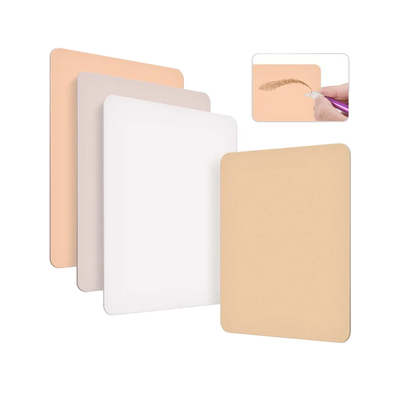 Silicone Blank Tattoo Practice Skins-10Pcs Tattoo Skin Practice Double Sides Skin Tattooing and Eyebrow Practice