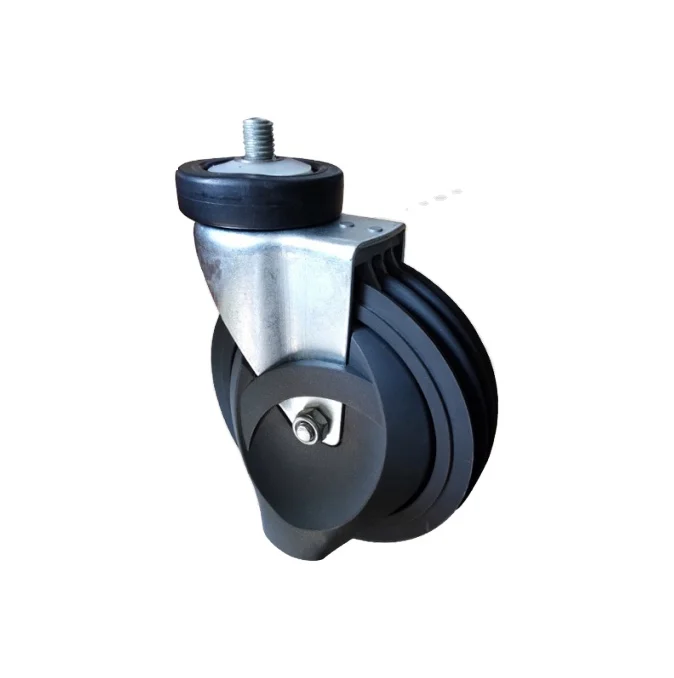 High quality PU Swivel elevator shopping cart caster